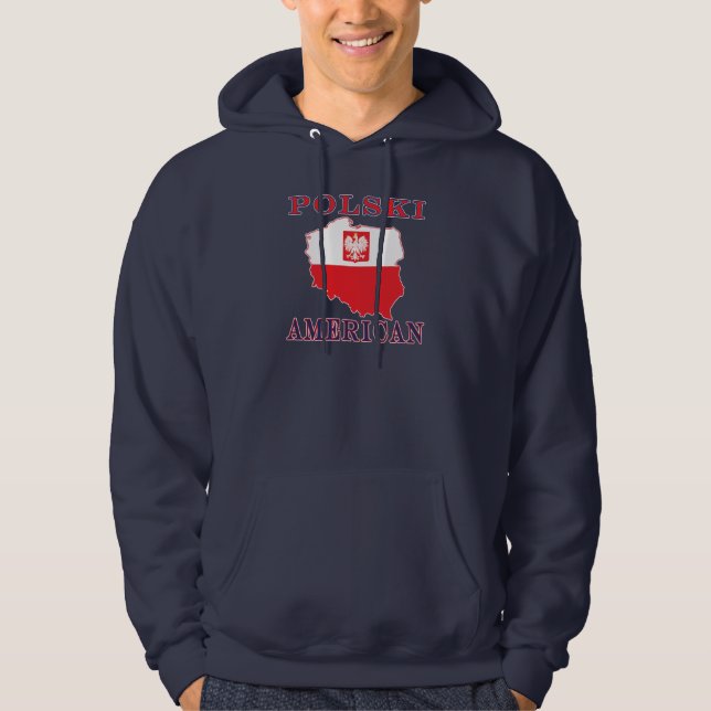 Veste À Capuche Carte Polski américaine (Devant)