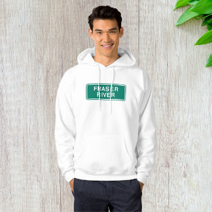 Veste À Capuche Carte routière du fleuve Fraser Colombie-Britanniq