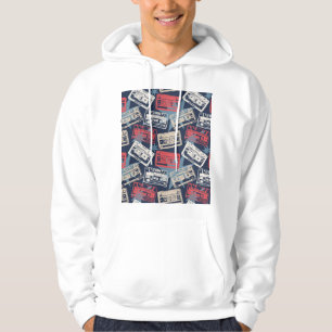 Veste À Capuche Cassettes Vielles Musique Vintage sans couture