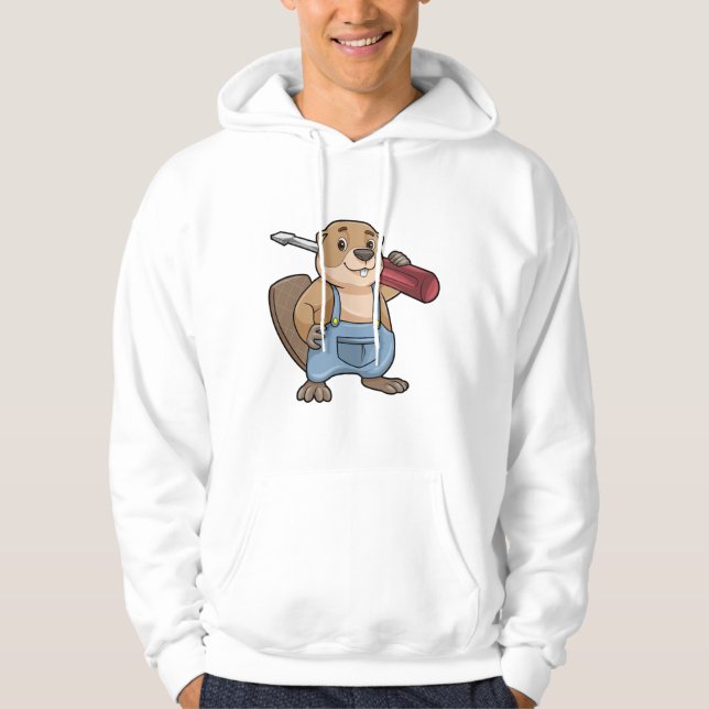 Veste À Capuche Castor comme artisan avec clé (Devant)