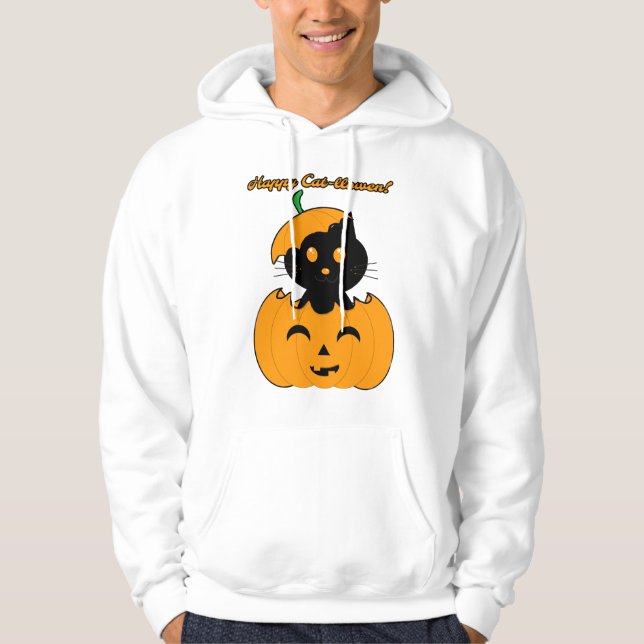 Veste À Capuche Cat-halloween (Devant)