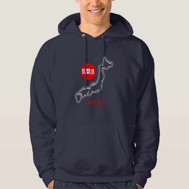 Veste À Capuche Catastrophe de tremblement de terre de tsunami de (Devant)