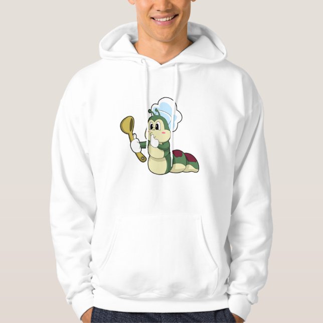 Veste À Capuche Caterpillar en chef avec cuillère en bois (Devant)