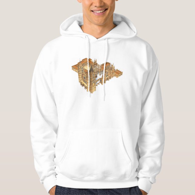 Veste À Capuche Cathédrale de Léon. L'Espagne (Devant)
