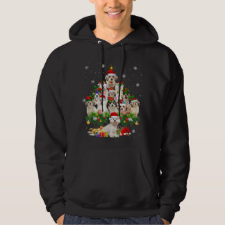 Veste À Capuche Cavachon Noël Arbre Lumières Drôle Chien Xmas Cade