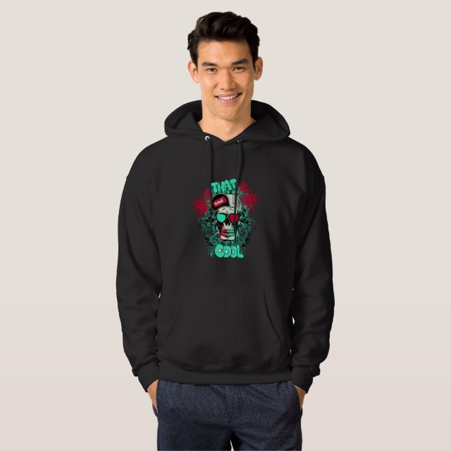 Veste À Capuche Ce n'est pas Cool Beach Skull Dude (Devant entier)