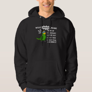 Veste À Capuche Ce qu'AAAA signifie que je crie à Orange ailé Amaz