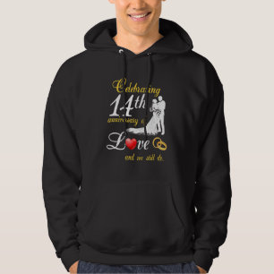 Veste À Capuche Célébration du 14ème anniversaire de l'amour et no