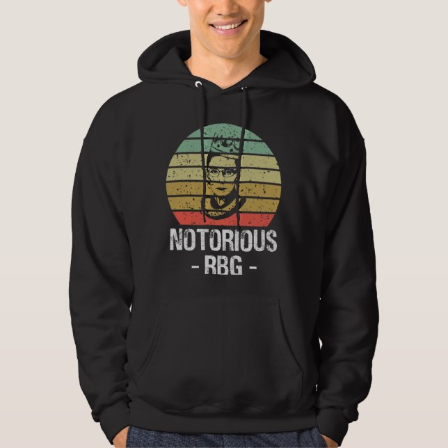 Veste À Capuche Célèbre RBG - Chemise RGB, Ruth Bader Ginsburg (Devant)