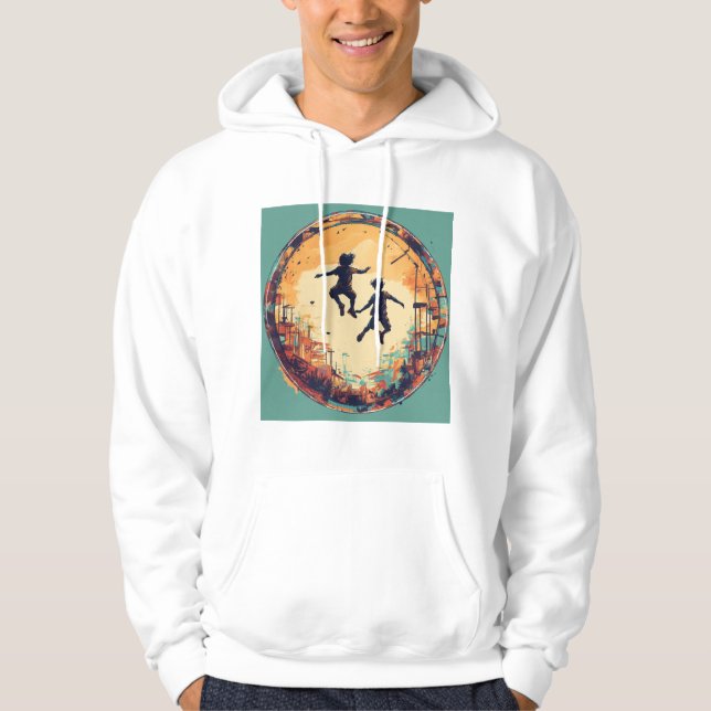 Veste À Capuche Célébrer la magie de l'enfance et du menton indien (Devant)