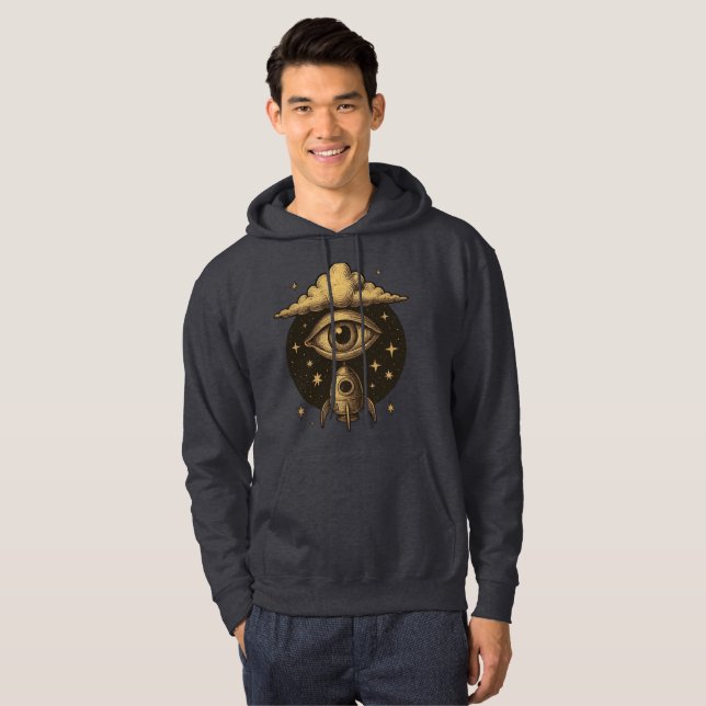 Veste À Capuche CELESTIAL VISION – The Eye That Launches Dreams (Devant entier)