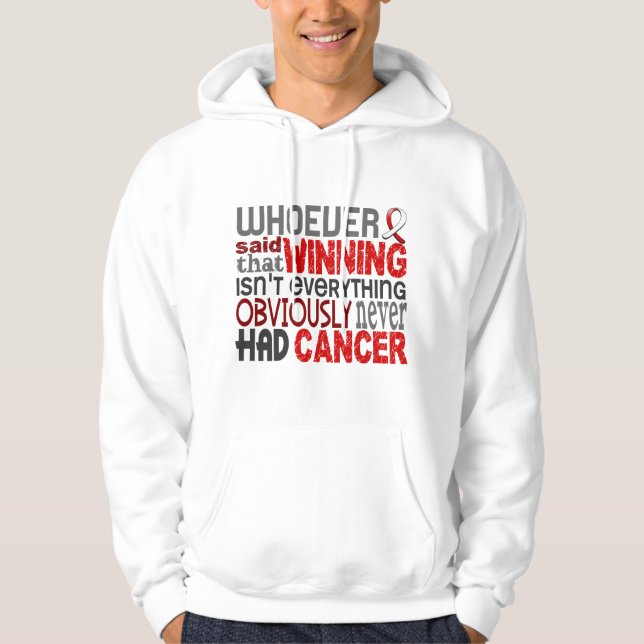 Veste À Capuche Celui qui a dit le Cancer oral (Devant)