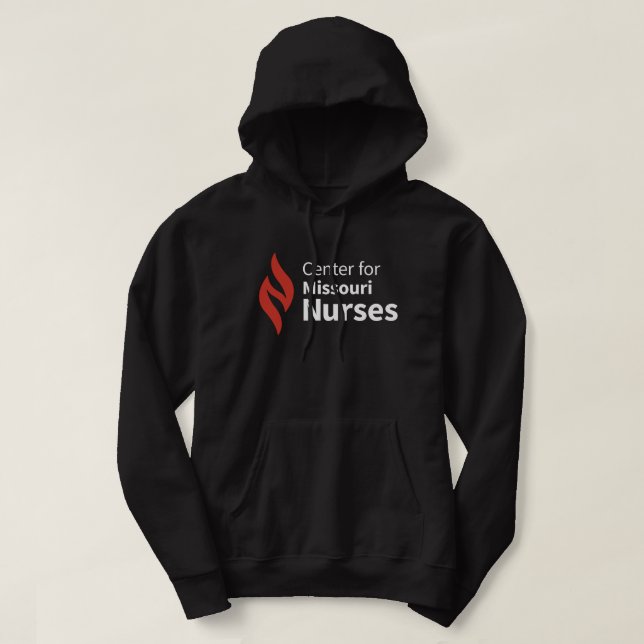 Veste À Capuche Center for Missouri Nurses Black Hoodie (Design devant)