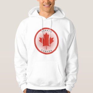 Veste À Capuche Cercle de feuille d'érable du Canada