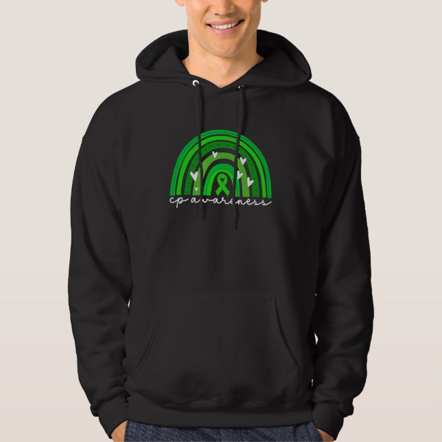 Veste À Capuche Cerebral Palsy Awareness For Women Green Ribbon Cp (Devant)