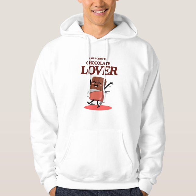Veste À Capuche Certified Chocolate Lover | Funny Chocolate Design (Devant)
