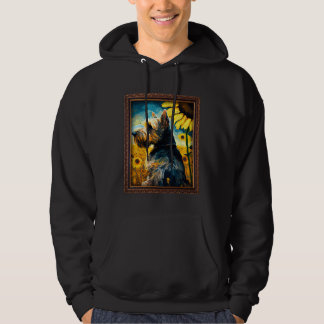 Veste À Capuche Cesky Terrier Painting Sunflower Flower Mom Women 