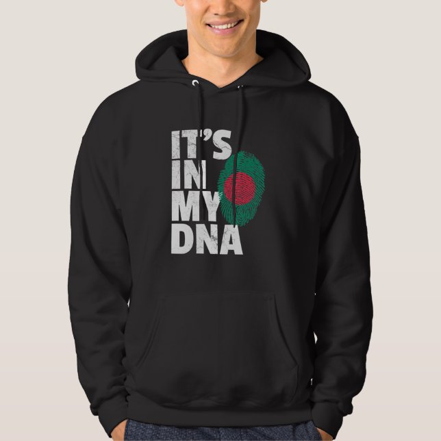 Veste À Capuche C'Est Dans Mon Adn Bangladesh Flag Pride National  (Devant)