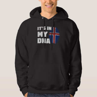 Veste À Capuche C'est dans mon ADN Islande Drapeau Drapeau Emprein