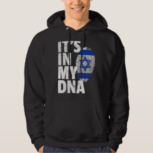 Veste À Capuche C'EST DANS MON ADN Israel Flag National Pride