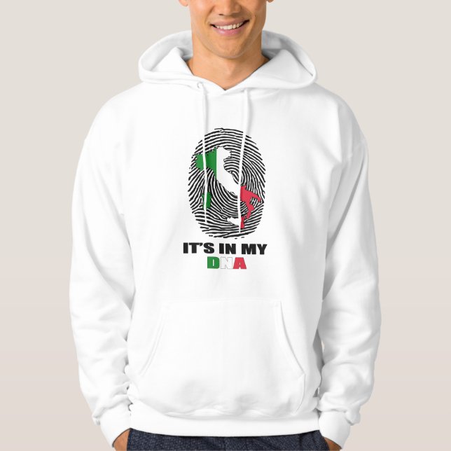 Veste À Capuche C'est dans mon ADN Italie Patriotique Fière Italie (Devant)