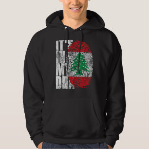 Veste À Capuche C'est dans mon ADN Liban graphique pour les femmes