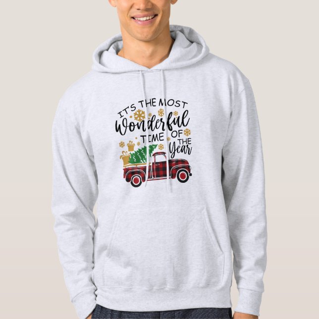 Veste À Capuche C'est le moment le plus merveilleux de l'année (Devant)
