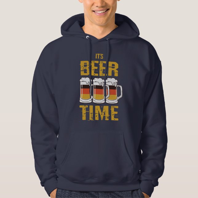 Veste À Capuche C'est l'heure de la bière (Devant)