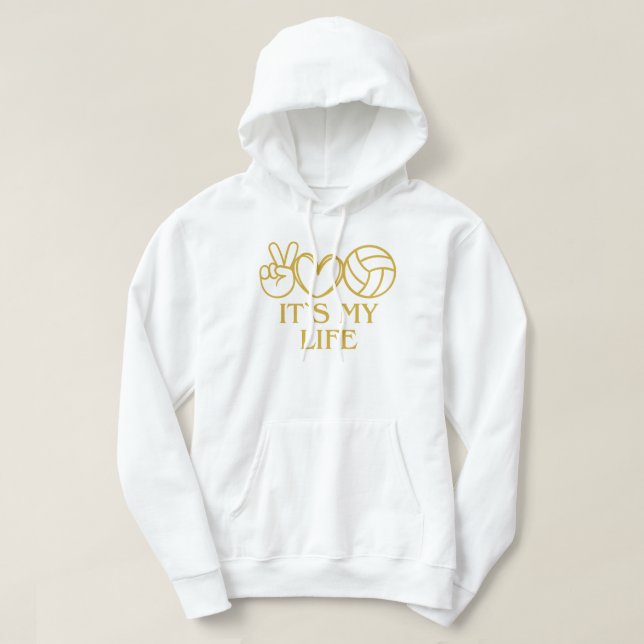 Veste À Capuche c'est ma vie, le volley (Design devant)