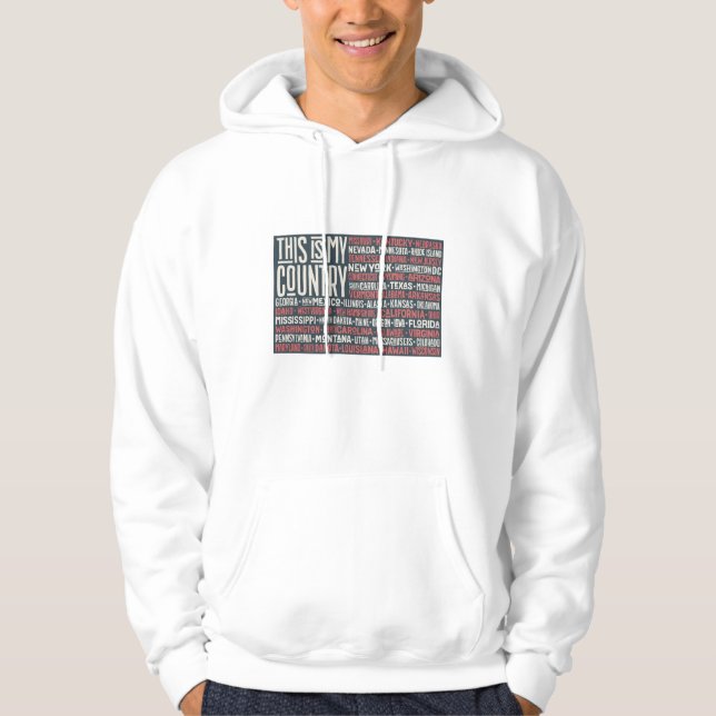 Veste À Capuche C'est mon pays (Devant)