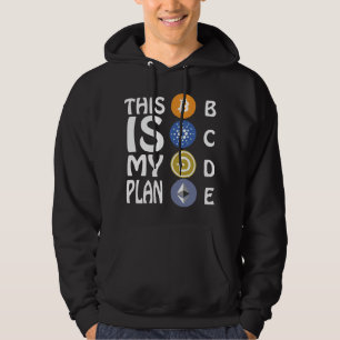 Veste À Capuche C'est mon plan B, C, D, E Cryptodevise Lover