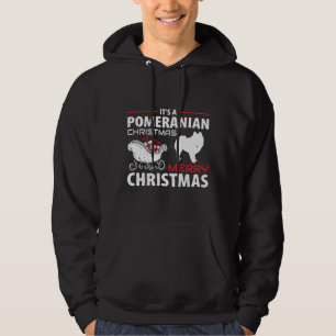 Veste À Capuche C'Est Une Joyeuse Célébration De Noël Poméranienne