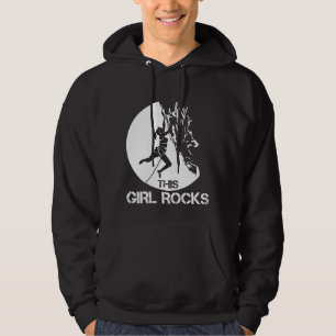 Veste À Capuche Cette Fille Rocks Escalade Carabiner Grimper
