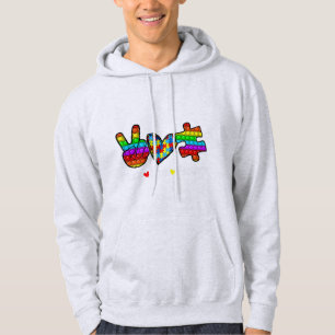 Veste À Capuche Cette Nouvelle Poppin Avec Des Discours "Peace Lov