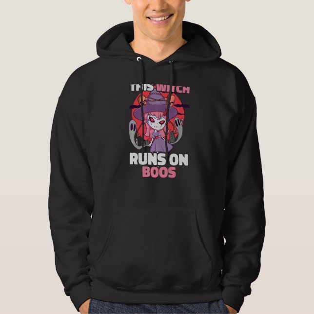 Veste À Capuche Cette Sorcière Fonctionne Sur Boos (Devant)