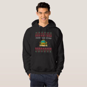 Veste À Capuche Chandail de Noël moche de taxi