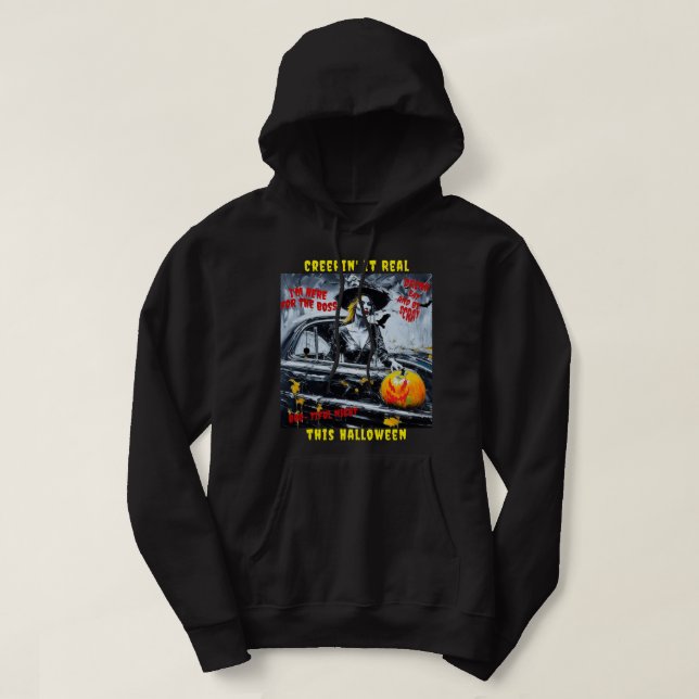 Veste À Capuche chandail d'halloween (Design devant)