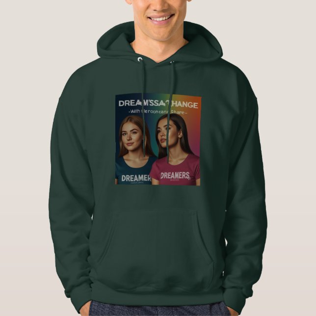 Veste À Capuche Changement d'étincelle pour les rêveurs - Inspirat (Devant)