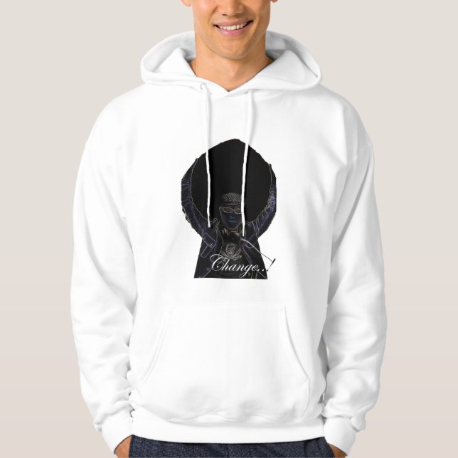 Veste À Capuche "Changement. ! "Sweatshirt à capuchon (Devant)