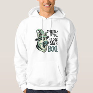 Veste À Capuche Chapeau De Sorcière Chien Gravure Vintage Humour H