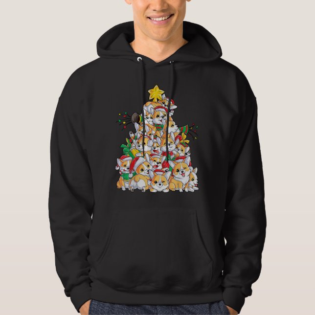 Veste À Capuche chapeau santa de Noël de famille (Devant)