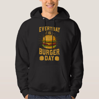 Veste À Capuche Chaque jour Burger Day BBQ Hamburger Fast Food
