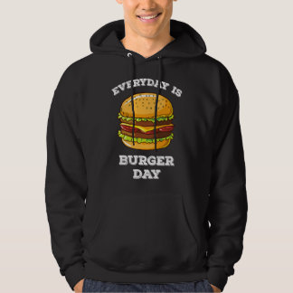 Veste À Capuche Chaque Jour Est Burger Jour Drôle Hommes Femmes Vi
