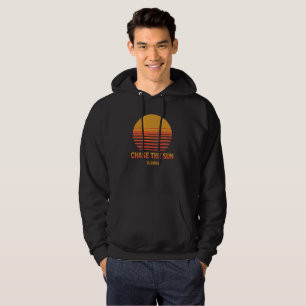 Veste À Capuche Chase The Sun Retro Sunset 70s Modèle personnalisé