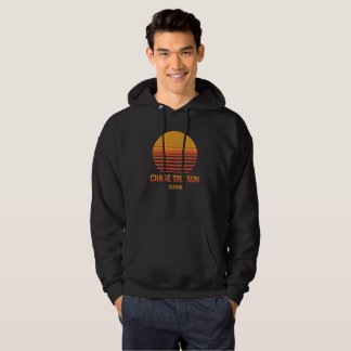 Veste À Capuche Chase The Sun Retro Sunset 70s Modèle personnalisé