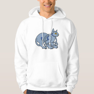 Veste À Capuche Chat bleu de noeud celtique médiéval d'art