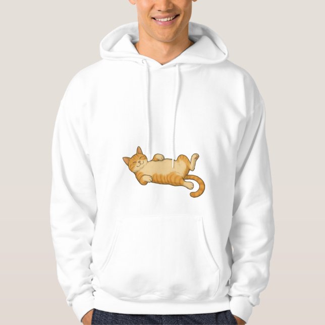 Veste À Capuche Chat couché (Devant)