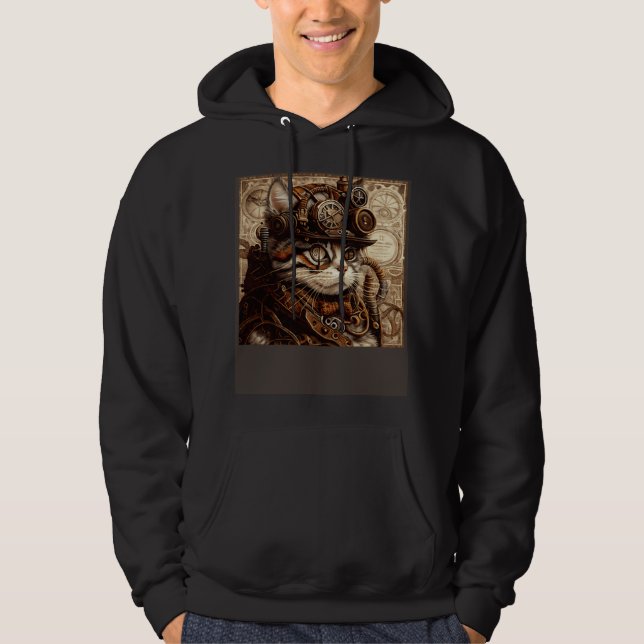 Veste À Capuche Chat Couture Steampunk (Devant)