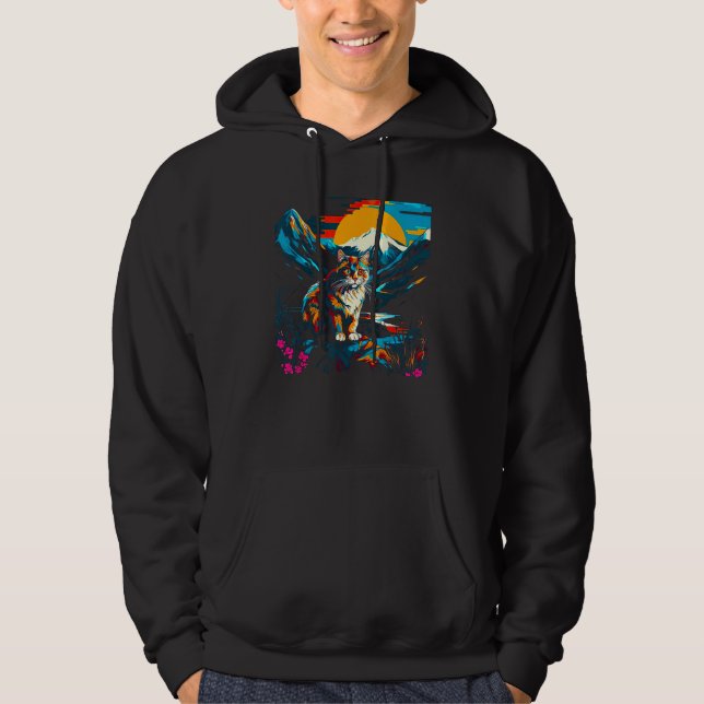 Veste À Capuche Chat de soleil (Devant)