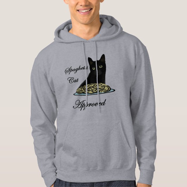 Veste À Capuche Chat de spaghetti approuvé (Devant)
